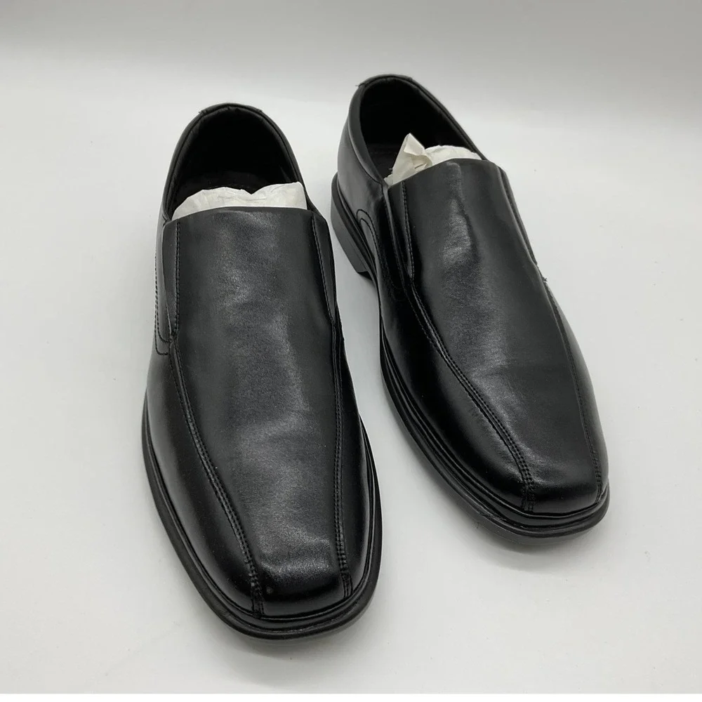 Robert David Glendale Dress Shoes Mens 13 EEE Black Slip On Wide Loafer 054785